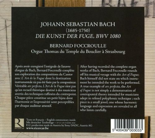 BACH: Die Kunst Der Fuge BWV1080 (2 CD) - slide-1