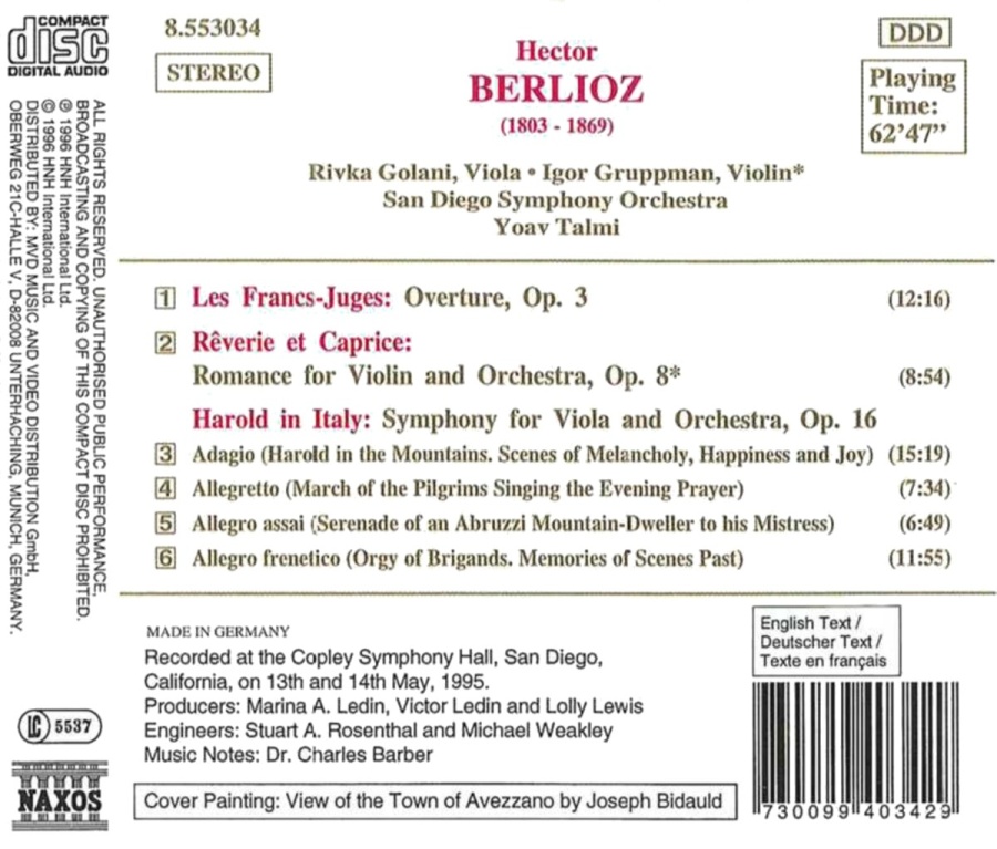 BERLIOZ: Harold in Italy, Les Francs-Juges - slide-1