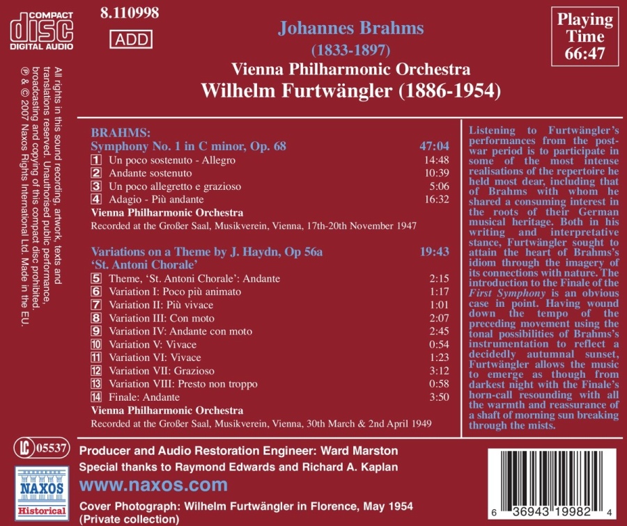 Brahms: Symphony No. 1 / Haydn Variations - slide-1