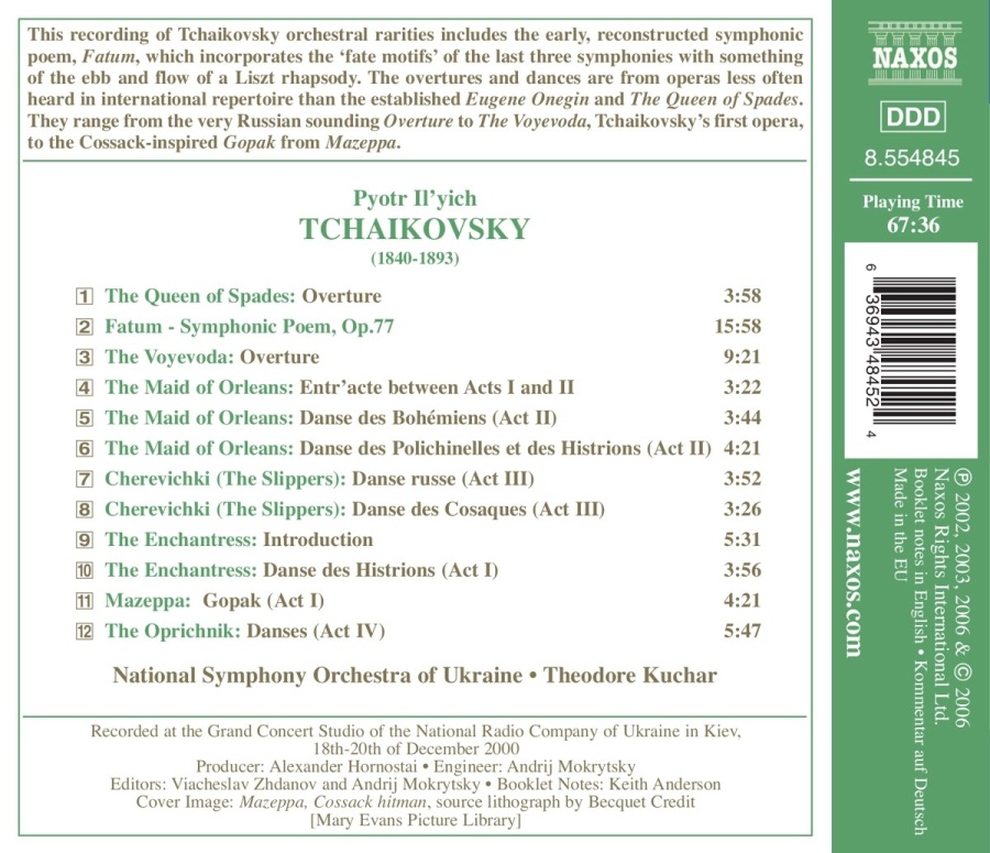 TCHAIKOVSKY: Dances and Overtures - slide-1