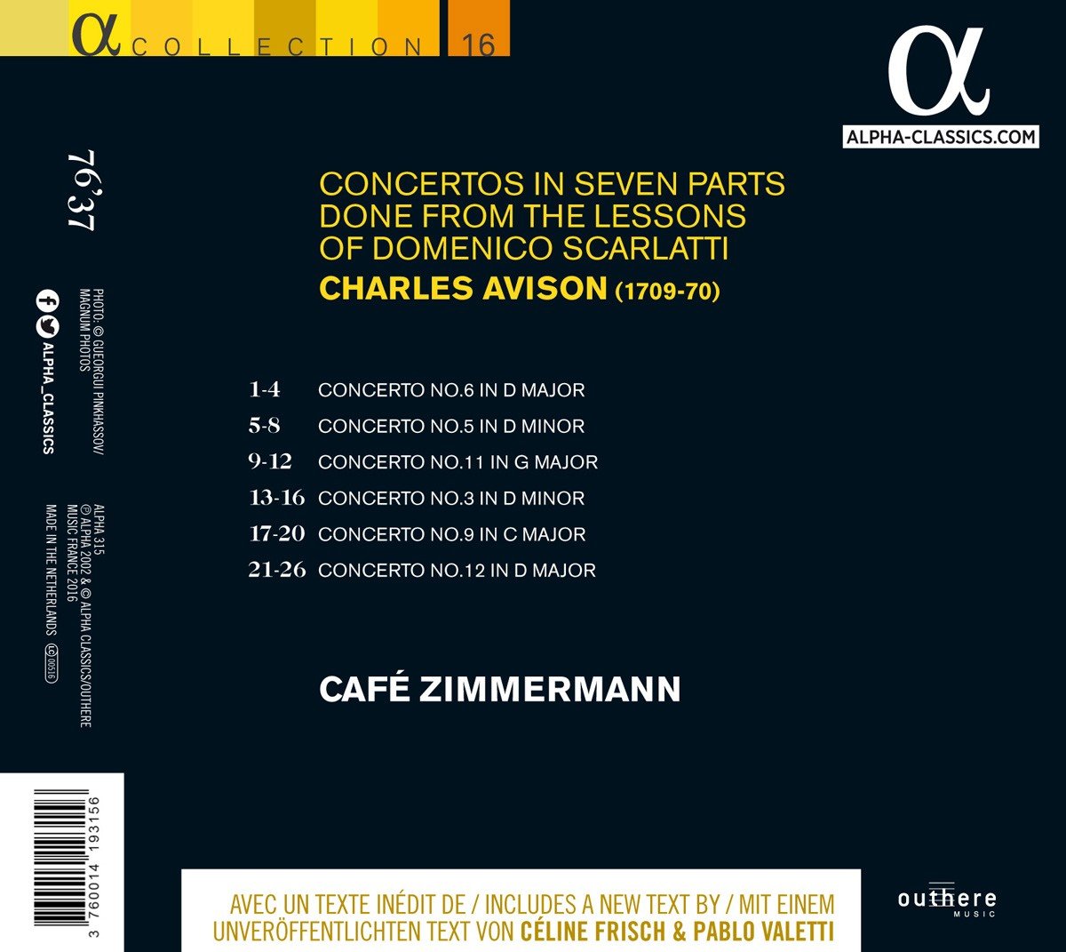 Avison: Concertos in seven parts done from the Lessons of Domenico Scarlatti - slide-1