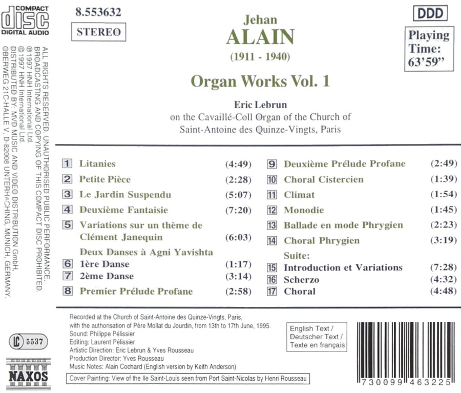 ALAIN: Organ Works Vol. 1 - slide-1