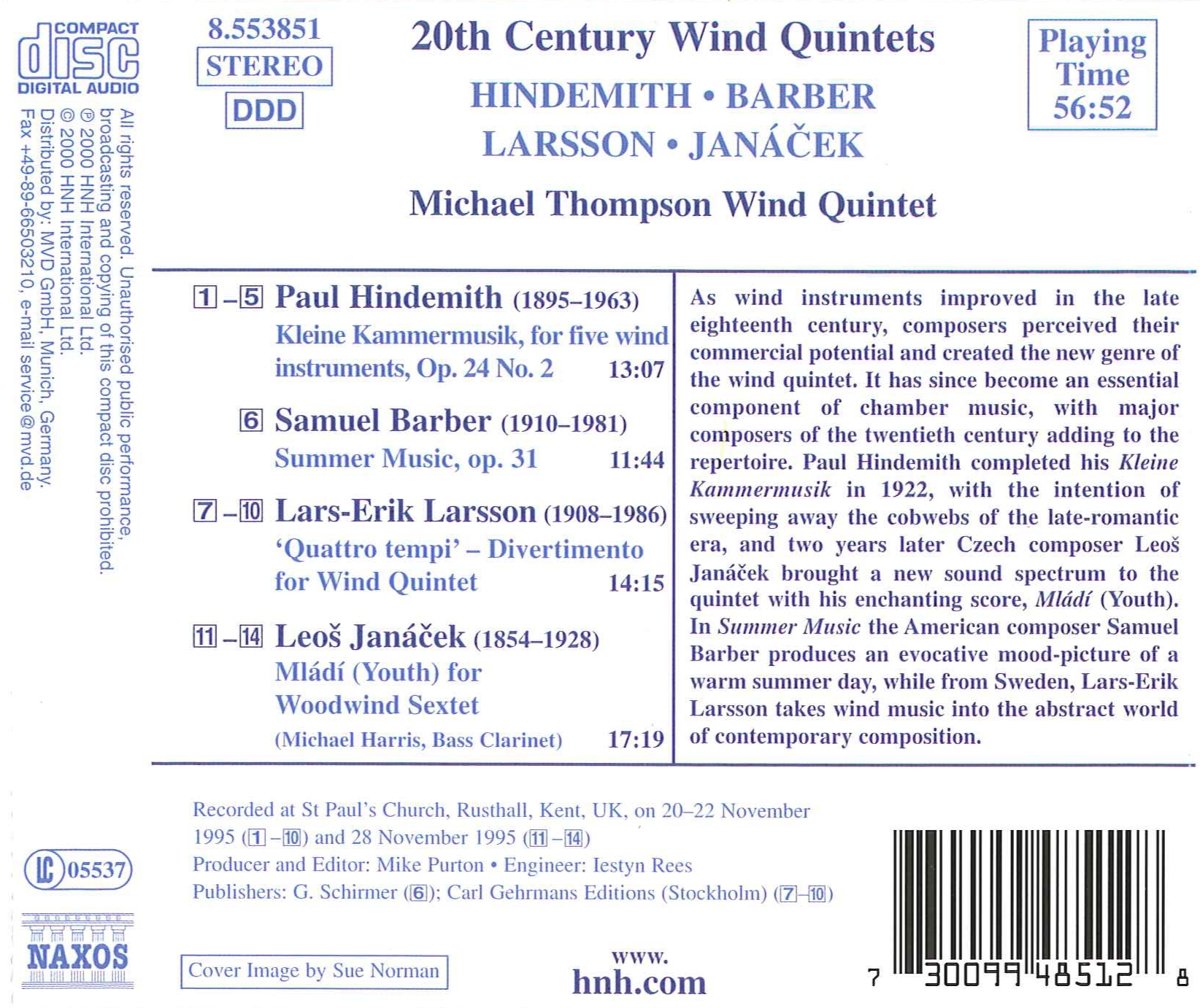 20TH CENTURY WIND QUINTETS - slide-1