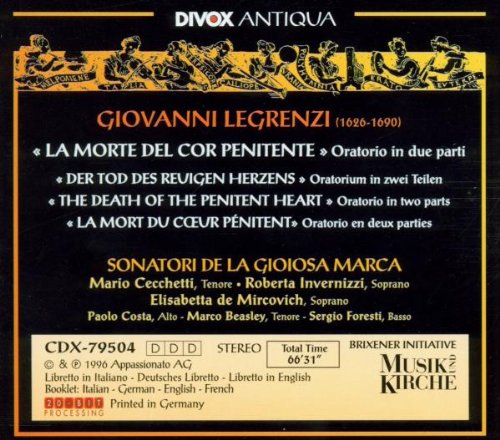 Legrenzi:  La morte del cor penitente - slide-1