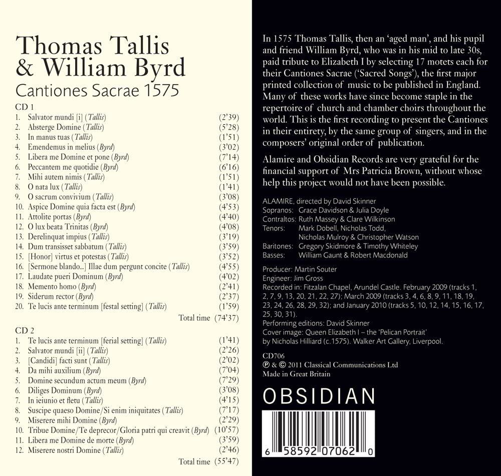 Tallis & Byrd: Cantiones Sacrae (1575) - slide-1