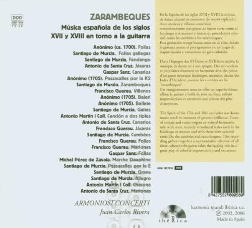 Zarambeques - muzyka hiszp. XVII i XVIII w. na gitarę - slide-1