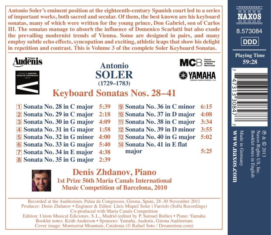 Soler: Keyboard Sonatas Nos. 28 - 41 - slide-1