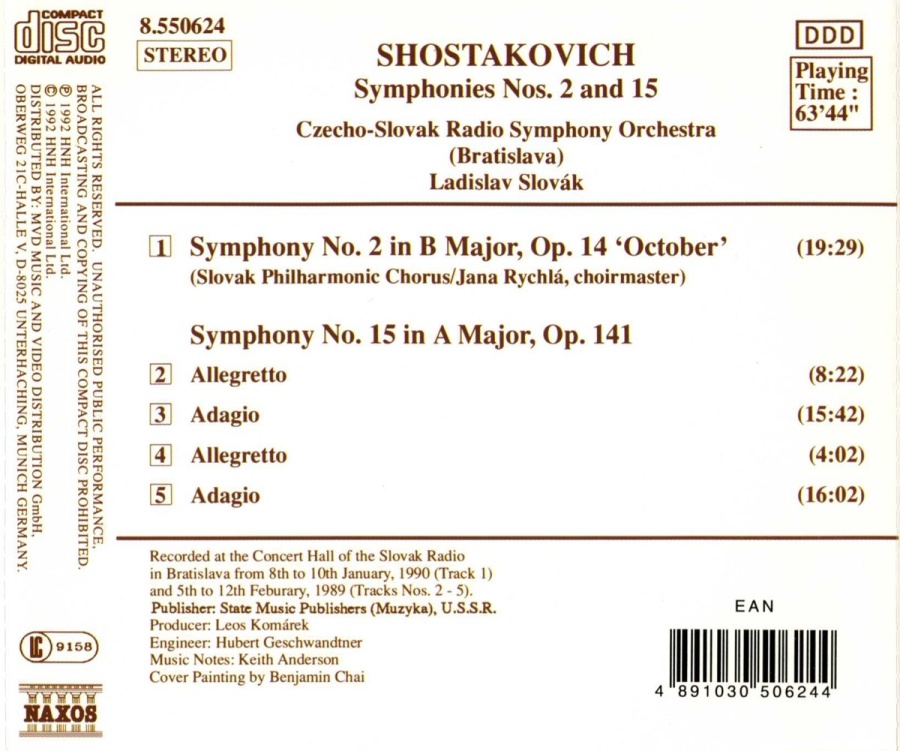 Shostakovich: Symphonies Nos. 2 and 15 - slide-1