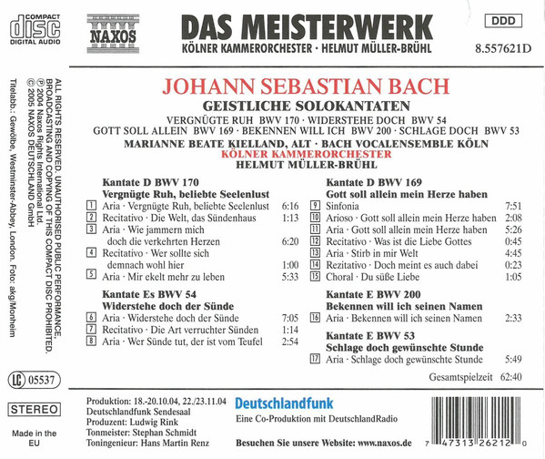 BACH: Sacred cantatas for alto - slide-1