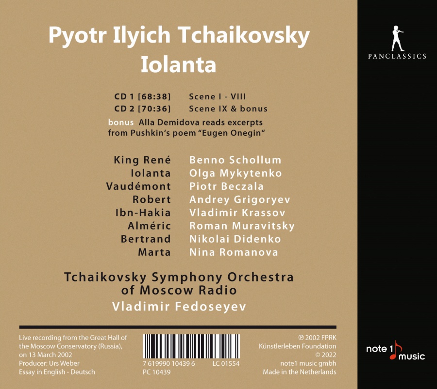 Tchaikovsky: Iolanta - slide-1