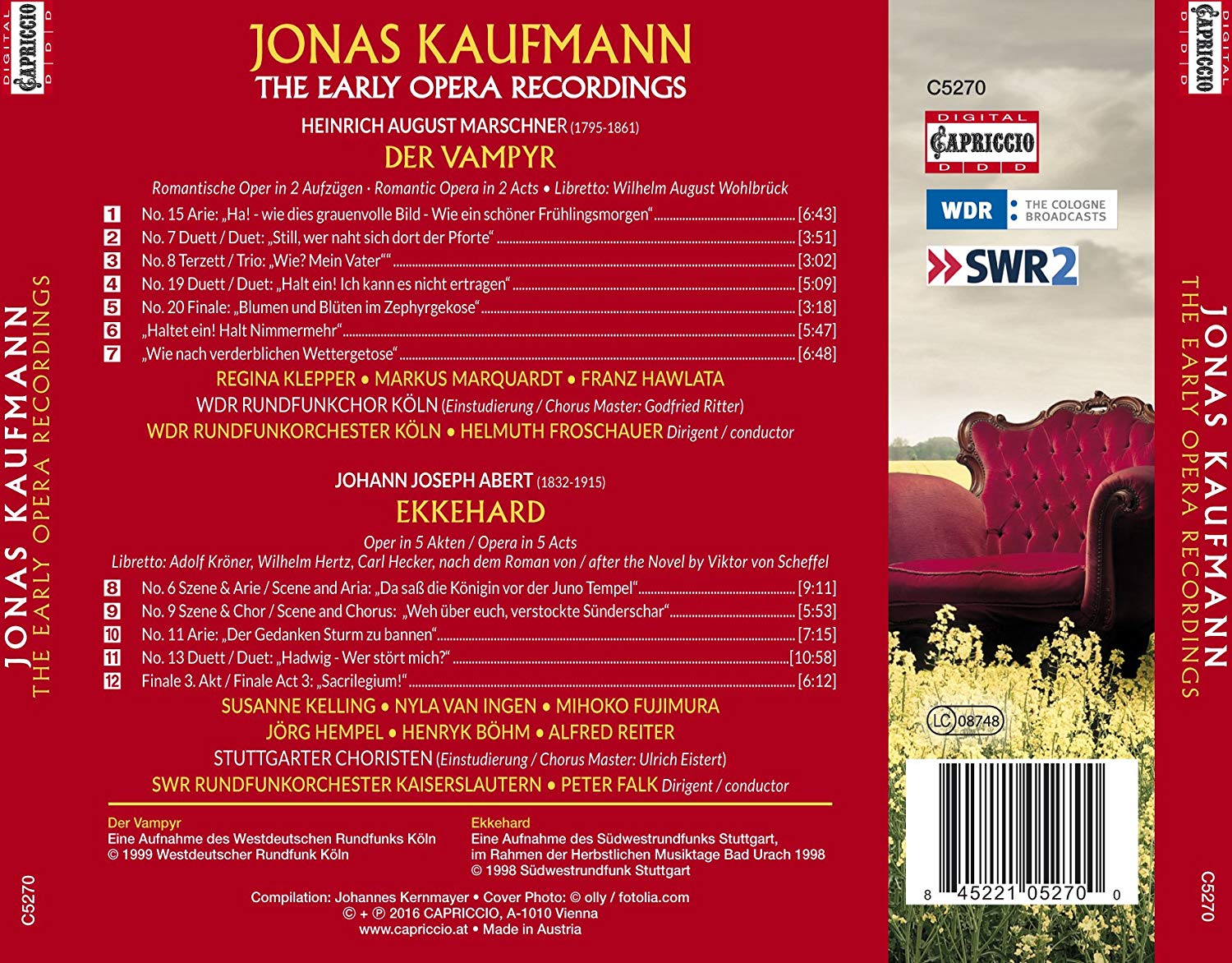 Kaufmann, Jonas: Early Opera Recordings - Marschner: Der Vampyr & Abert: Ekkehard - slide-1