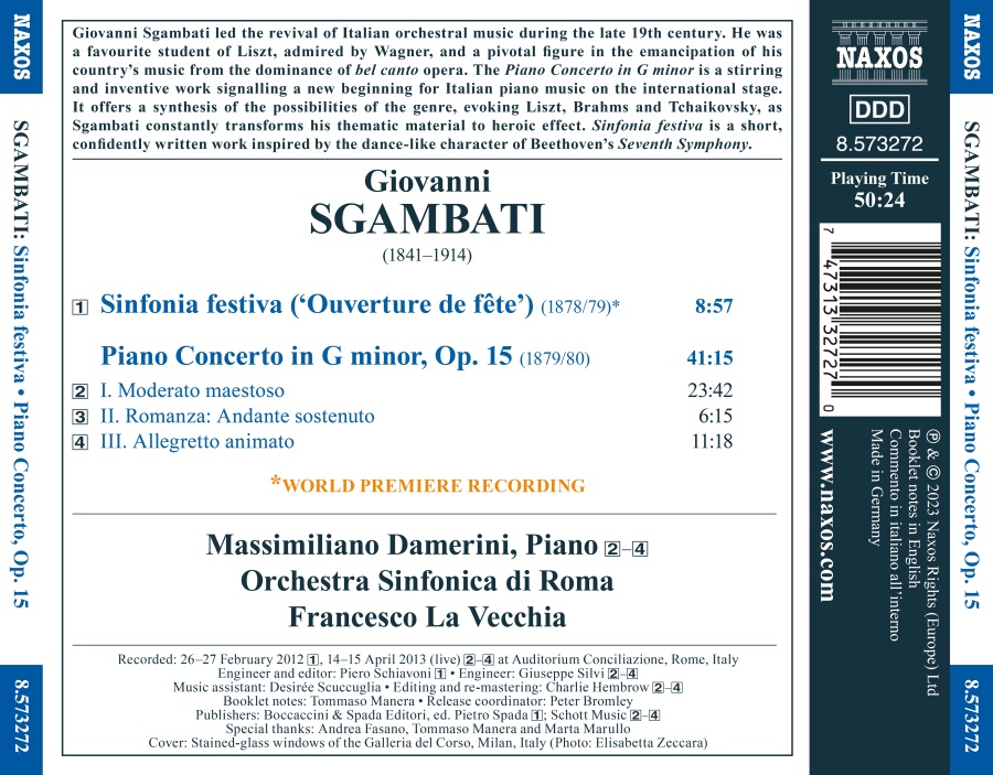 Sgambati: Piano Concerto; Sinfonia festiva - slide-1