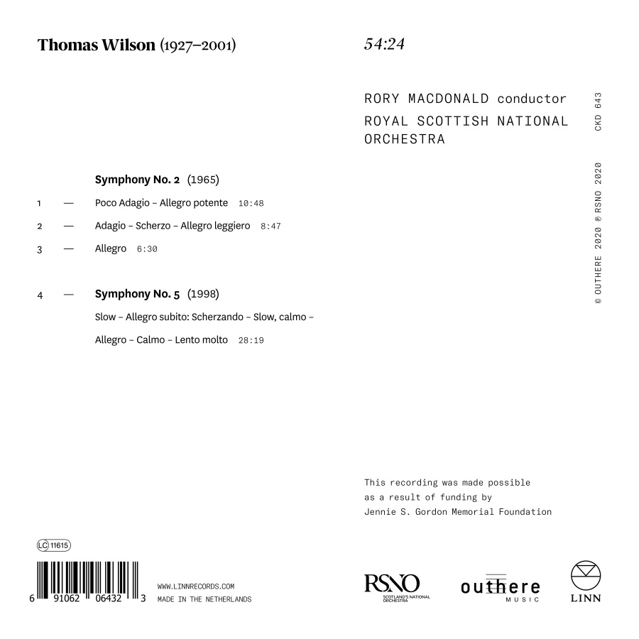 Wilson: Symphonies Nos. 2 & 5 - slide-1