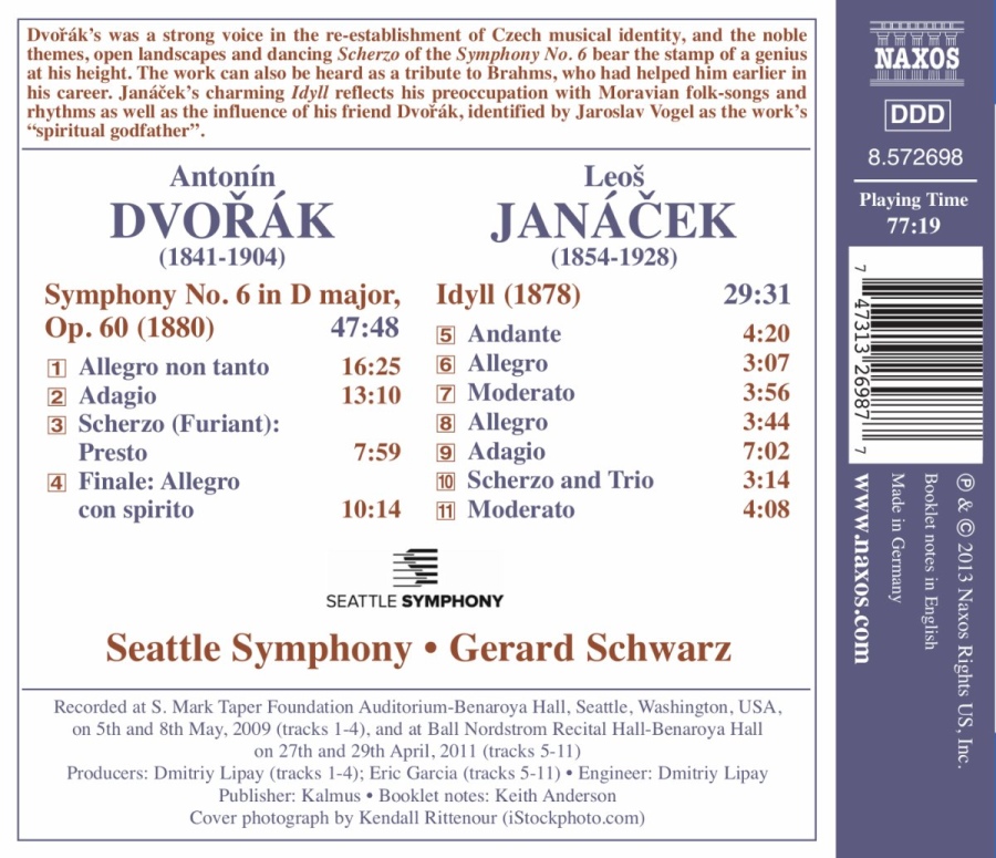 Dvorak: Symphony No. 6, Leoš Janáček: Idyll - slide-1