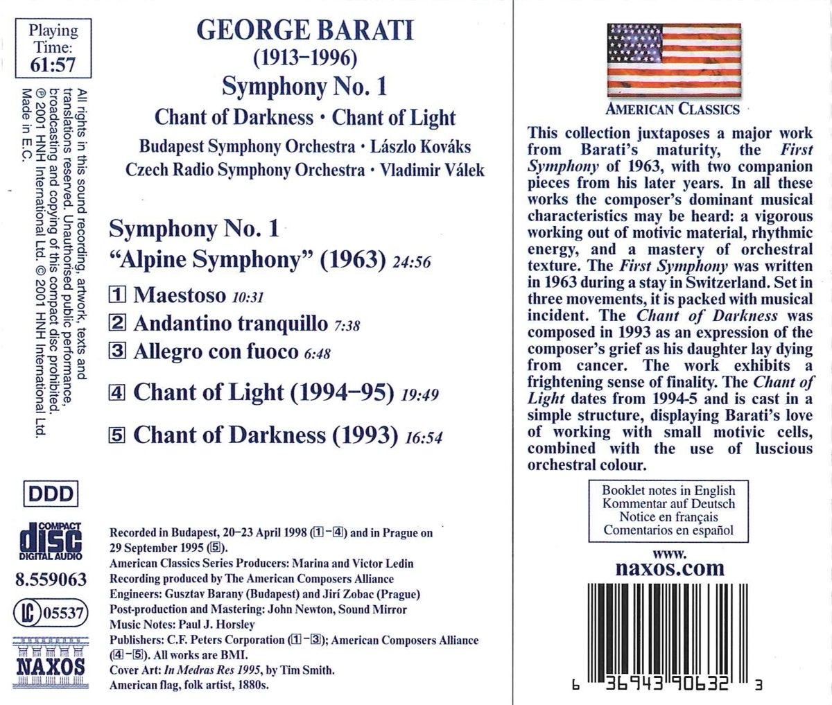 BARATI: Symphony no. 1, Chant of Darknes - slide-1