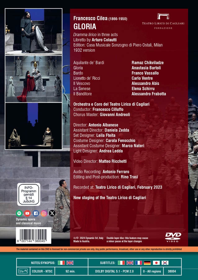 Cilea: Gloria (DVD) - slide-1