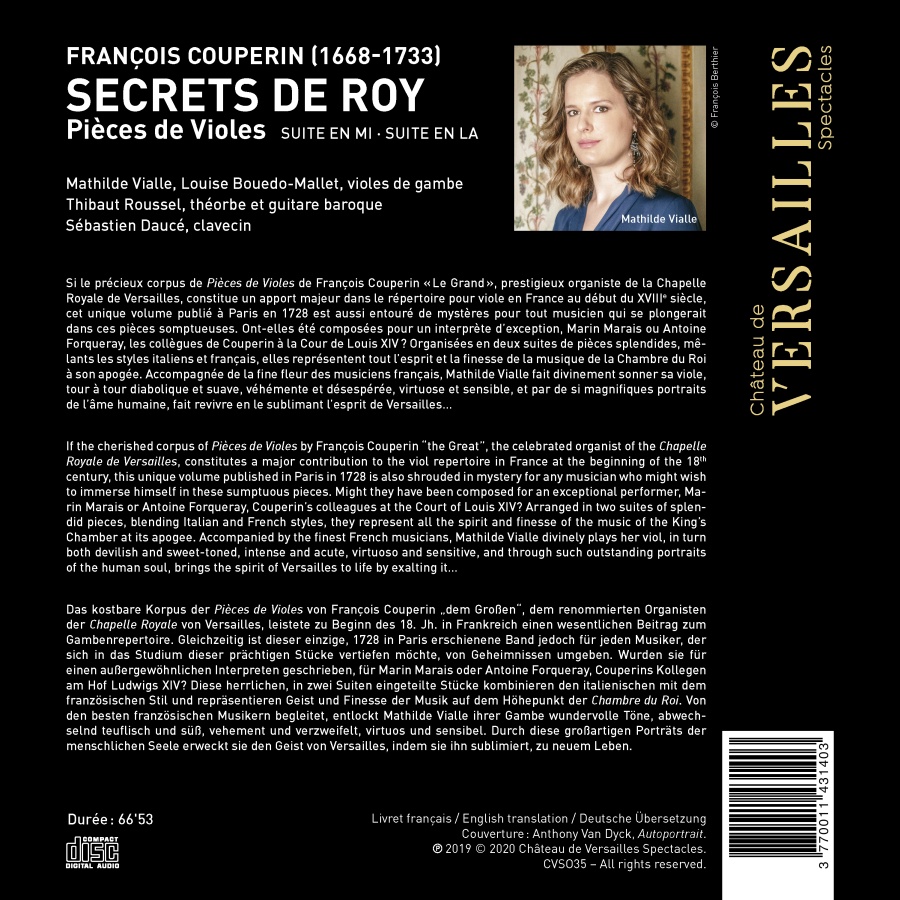 Couperin: Secrets de Roy, Pièces de violes - slide-1