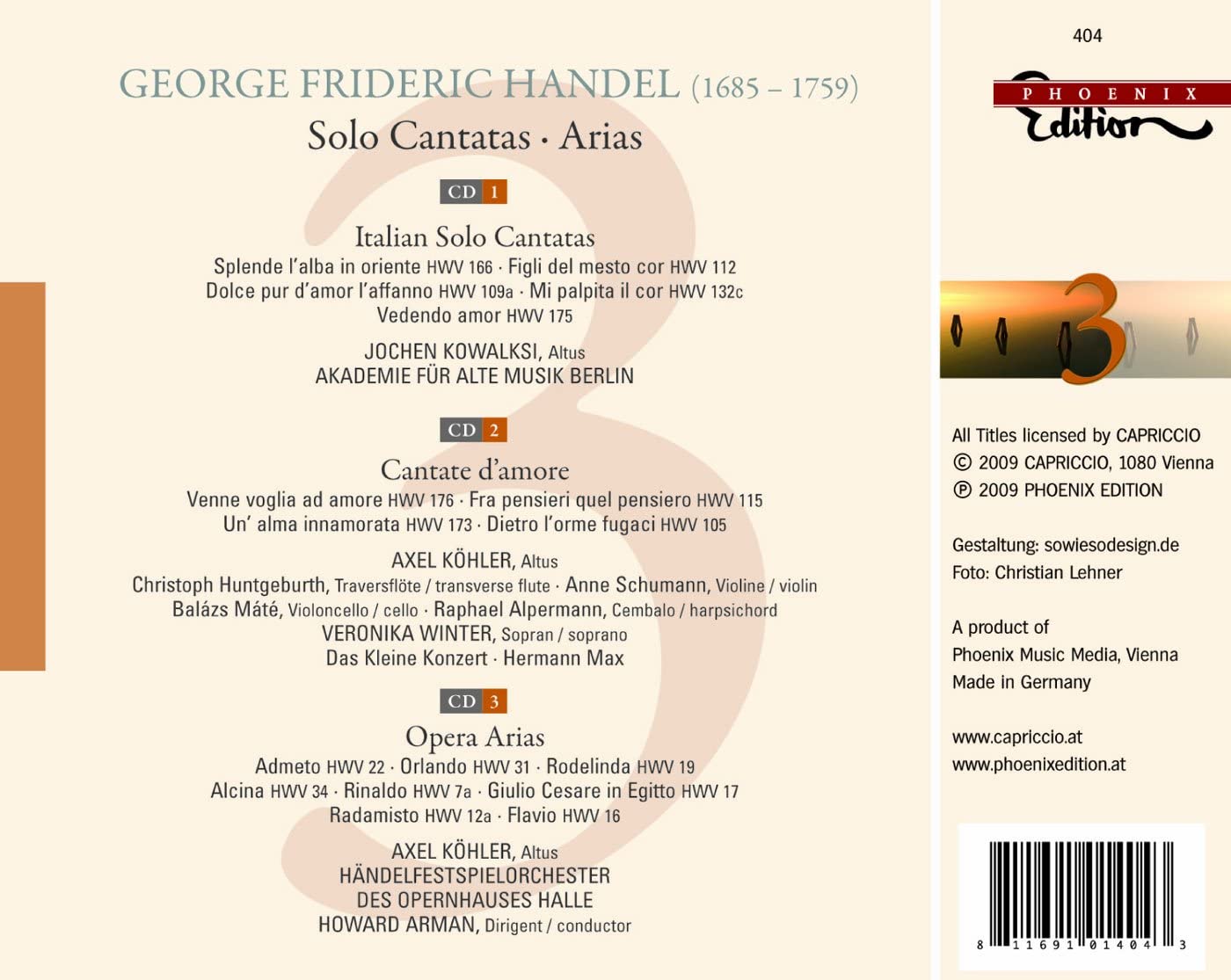 Handel: Solo cantatas, arias - slide-1