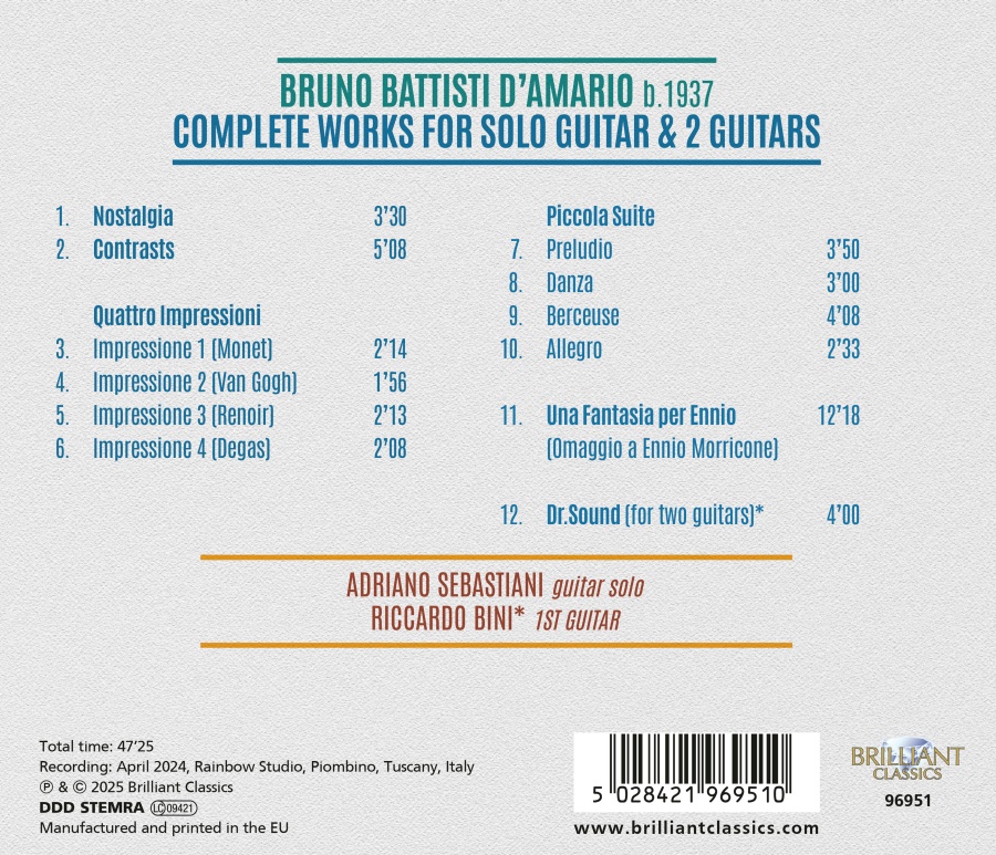 D'Amario: Complete Works for Solo Guitar & 2 Guitars - slide-1