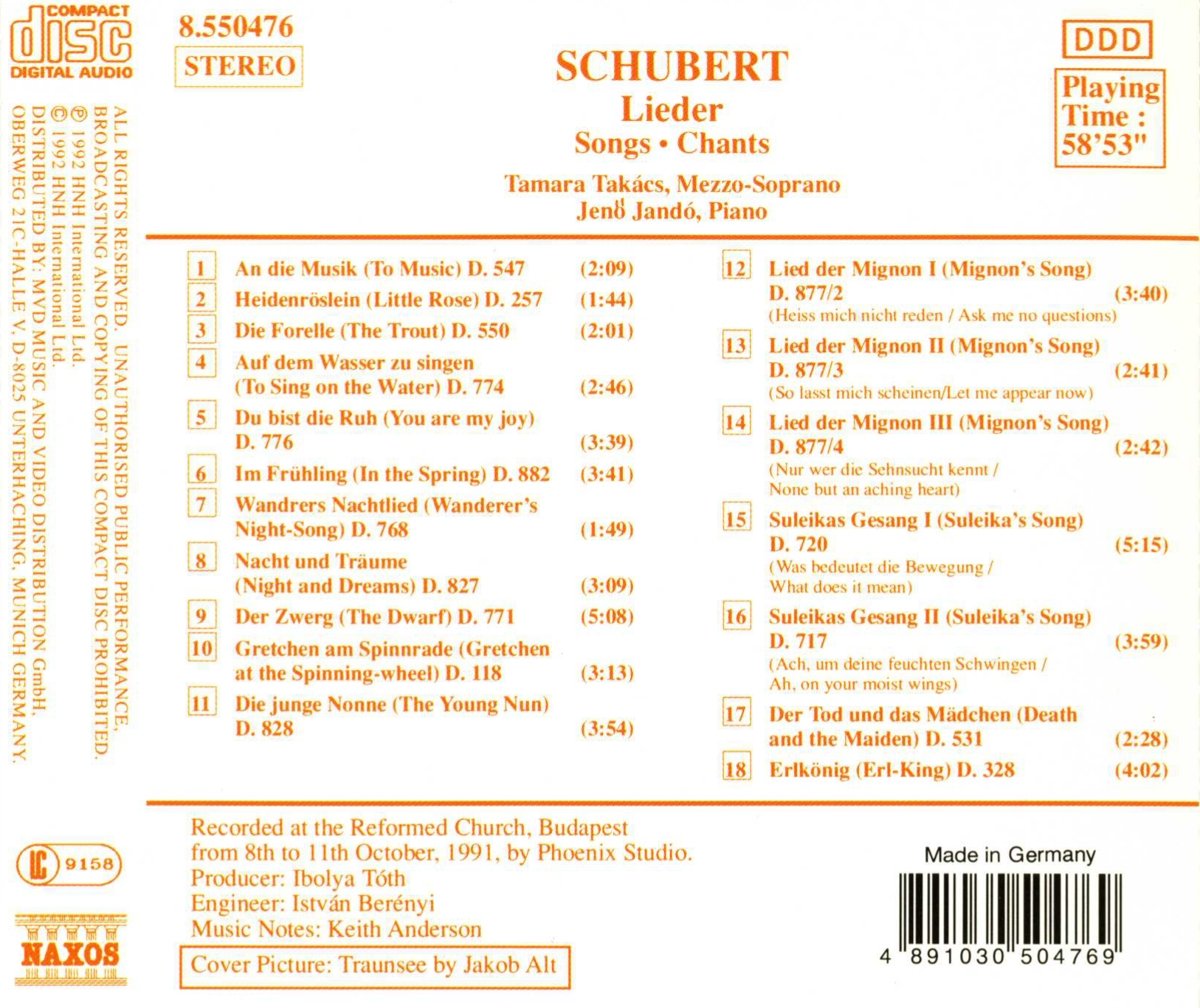 Schubert: Lider songs chants - slide-1