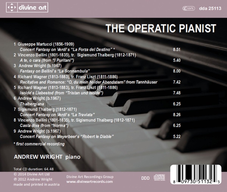 The Operatic Pianist – Martucci, Bellini, Wagner, Thalberg … - slide-1