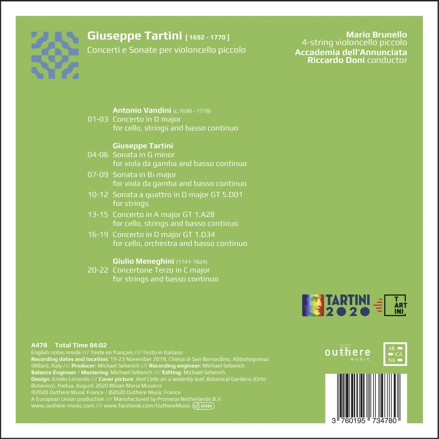 Tartini: Concerti e Sonate per violoncello piccolo - slide-1