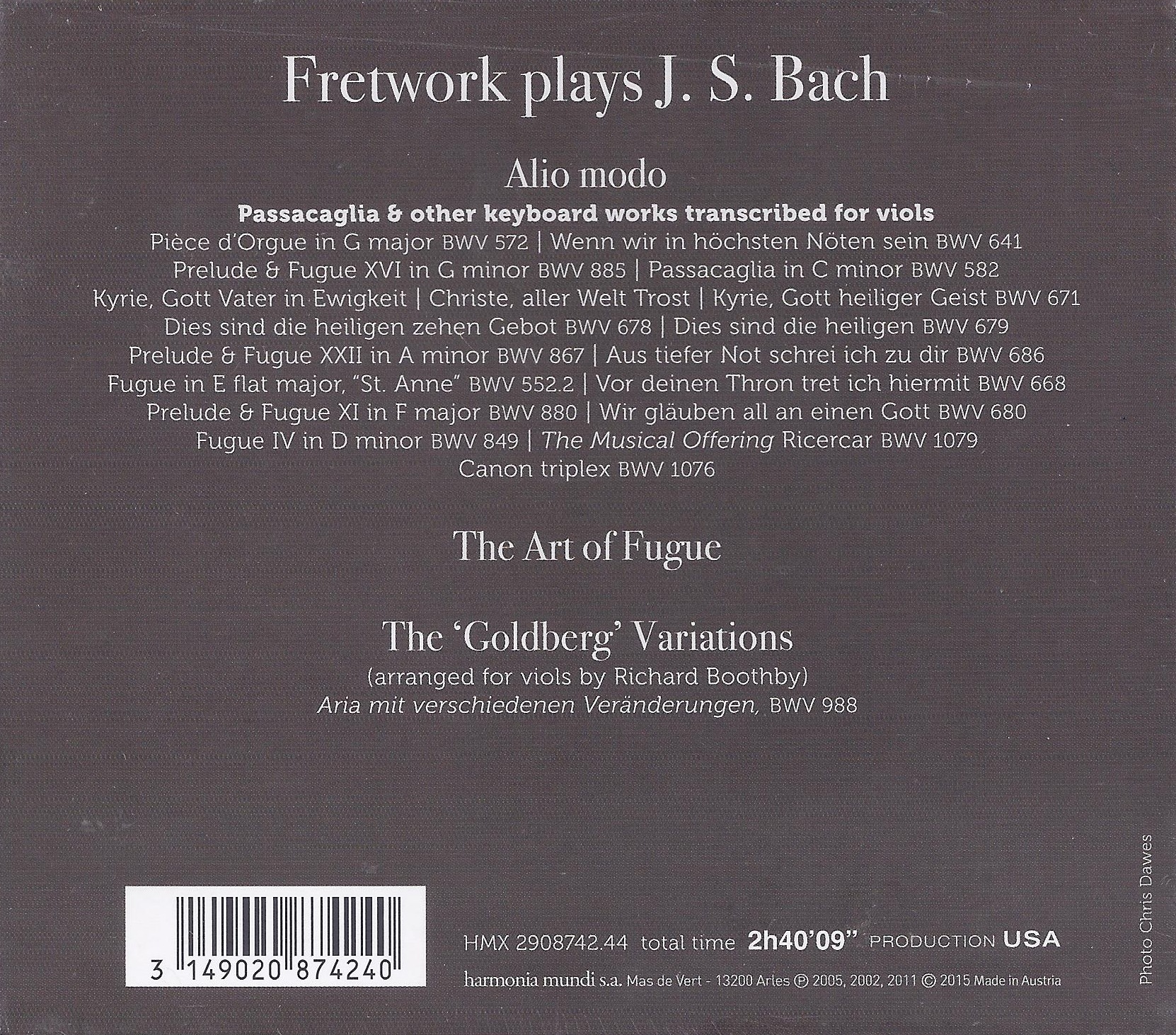 Bach: Fretwork - A Viol Consort plays Johann Sebastian Bach - slide-1