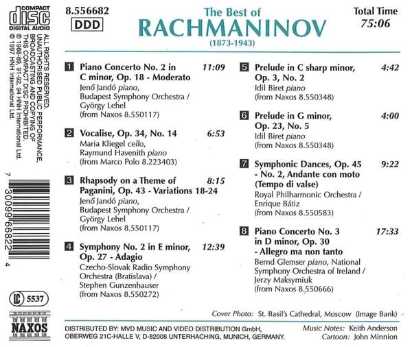 THE BEST OF RACHMANINOV - slide-1