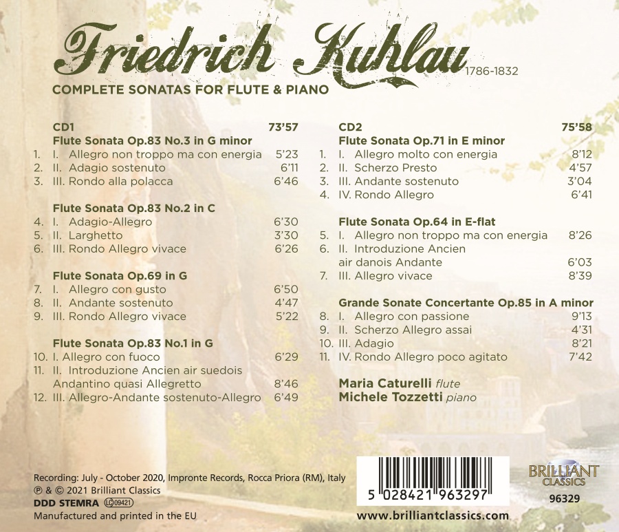 Kuhlau: Complete Sonatas for Flute & Piano - slide-1
