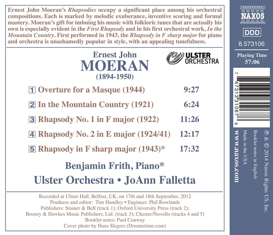 Moeran: In the Mountain Country, Rhapsodies, Overture - slide-1