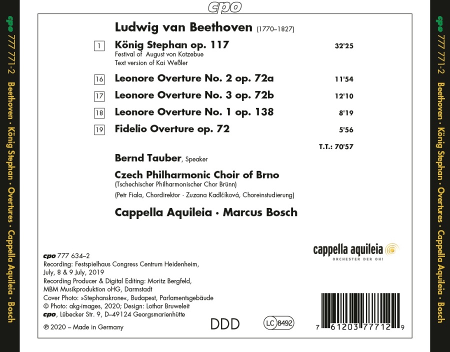 Beethoven: König Stephan; Overtures Fidelio & Leonore - slide-1