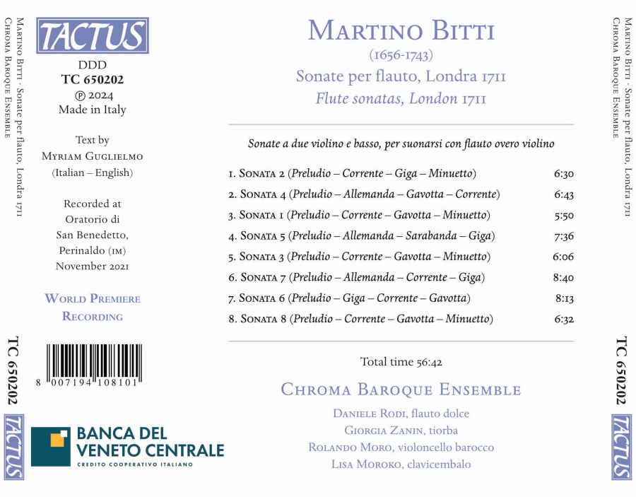 Bitti: Sonate per flauto, 1711 - slide-1