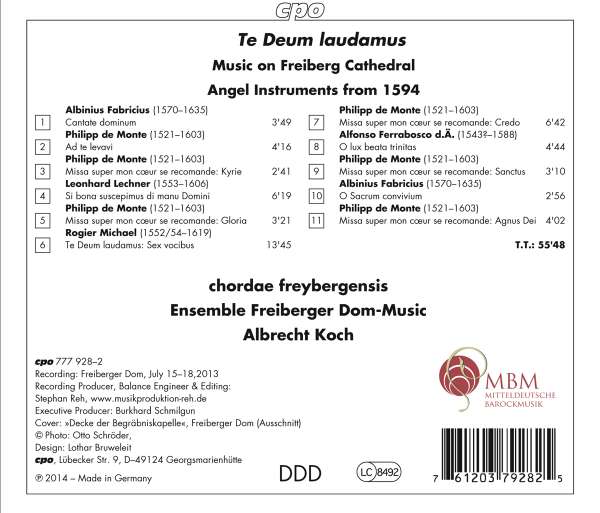 Te Deum Laudamus: Music on the Angel Instruments from 1594 in Freiberg Cathedral - slide-1