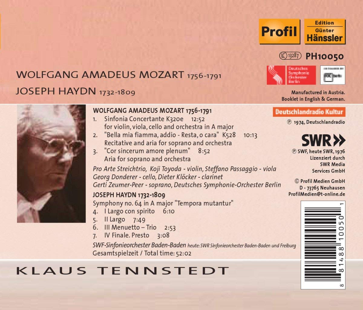Mozart: Sinfonia Concertante, Haydn: Symphony No. 64 - slide-1