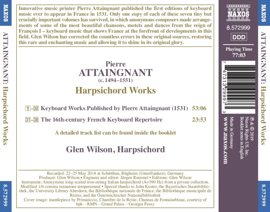 Attaignant: Harpsichord Works - slide-1
