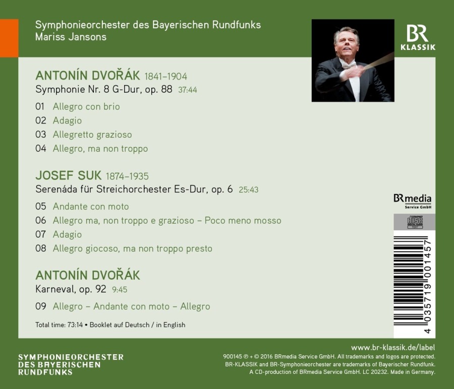 Dvorak: Symphony No. 8; Suk: Serenade - slide-1