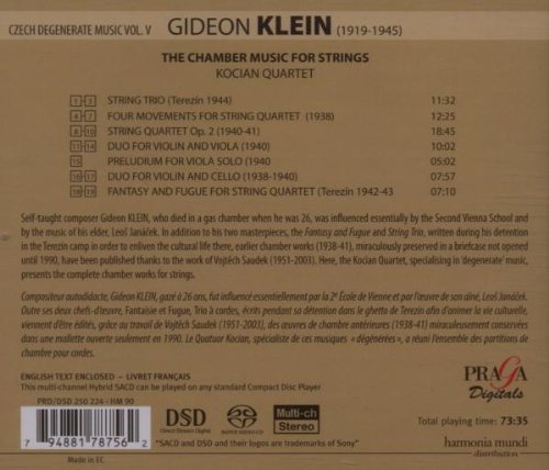 Klein Gideon - Chamber Music for Strings - slide-1