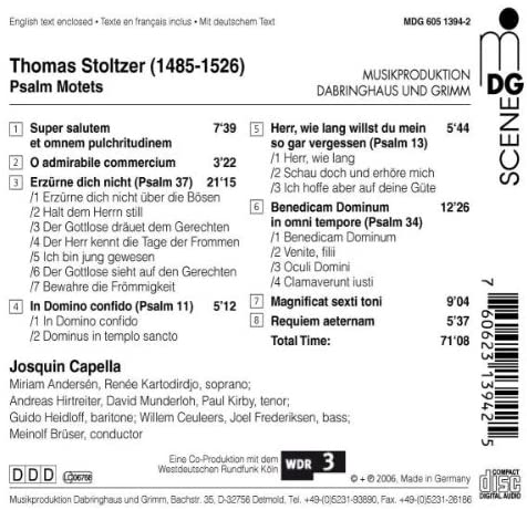 Stolzel: Psalm motets - slide-1