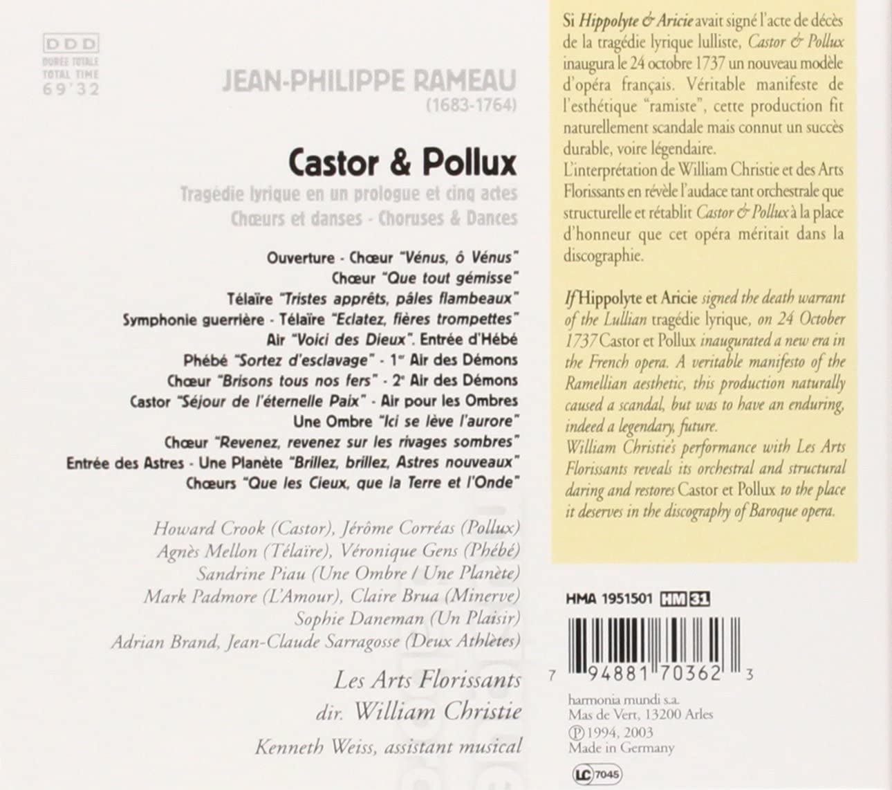 Rameau: Castor & Pollux - fragmenty - slide-1