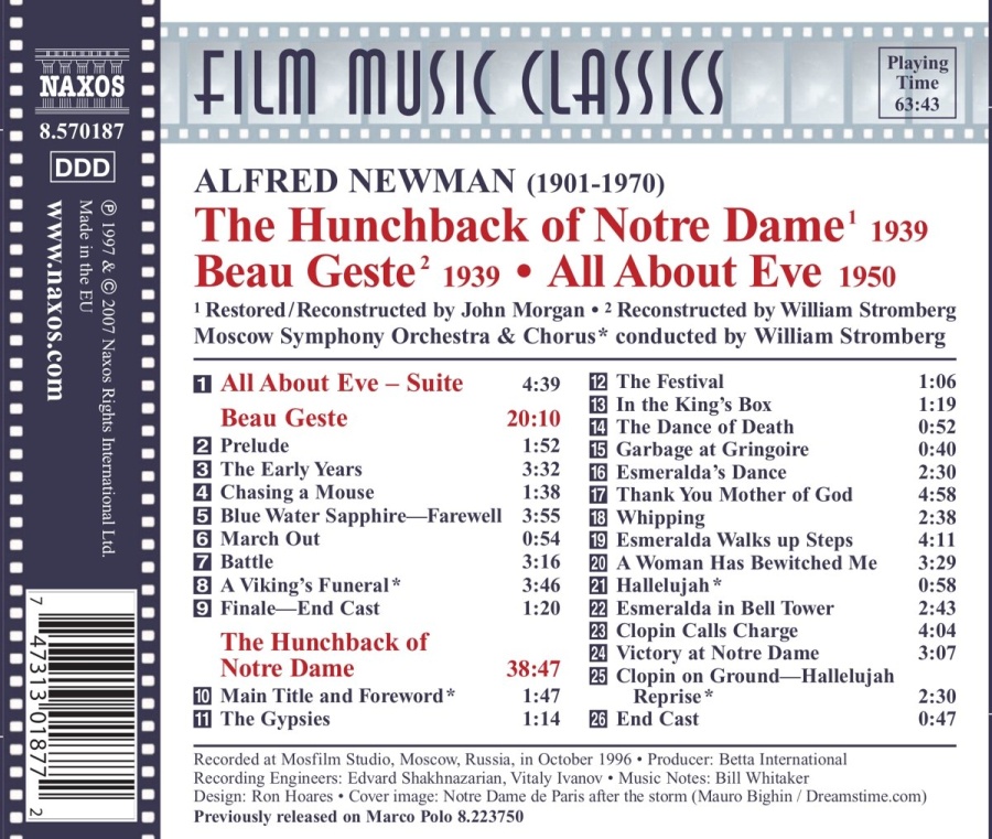 NEWMAN: The Hunchback of Notre Dame; Beau Geste; All About Eve - slide-1