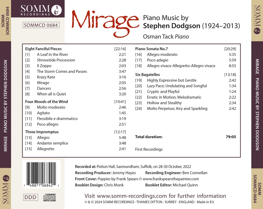 Dodgson: Mirage - Piano Music - slide-1