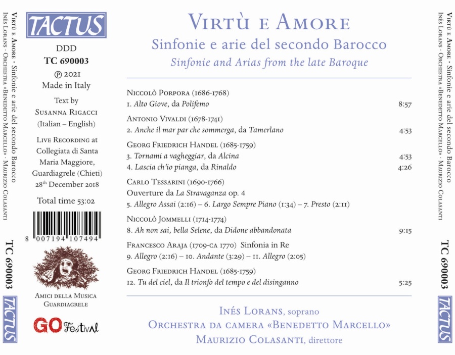 Virtù e Amore - Sinfonie and Arias from the late Baroque - slide-1