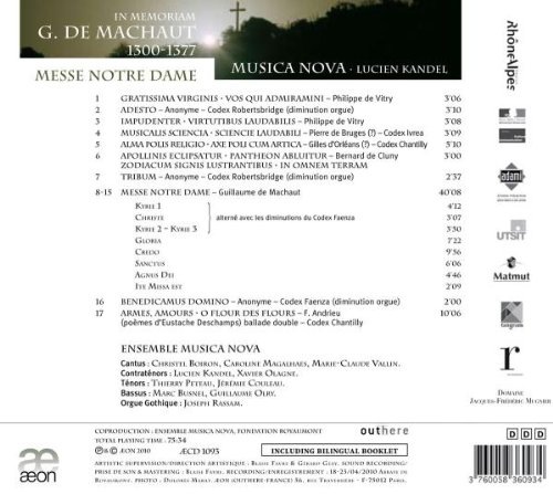 In Memoriam - Guillaume de Machaut: Messe Notre Dame - slide-1