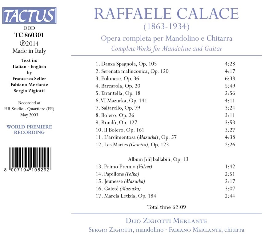 Calace: Opera completa per Mandolino e Chitarra - slide-1