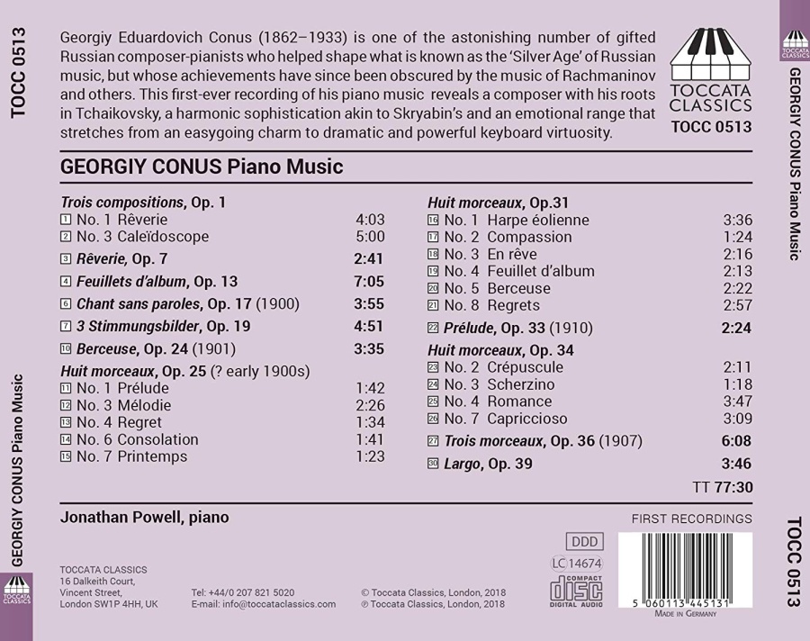 Conus: Piano Music - slide-1