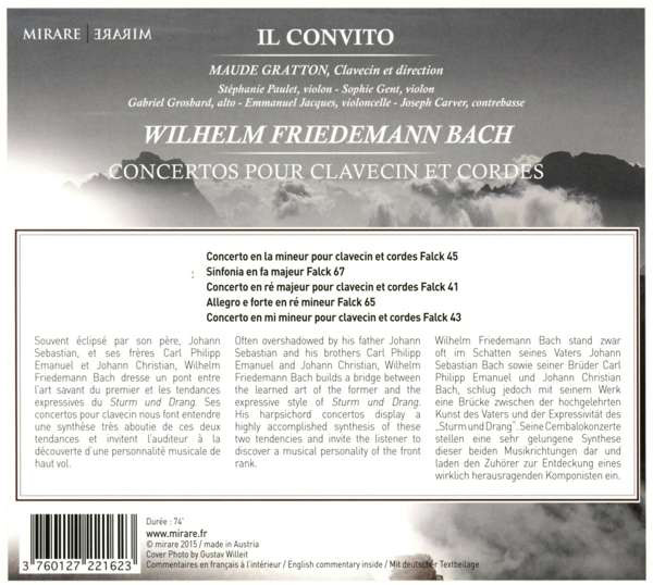 Bach, Wilhelm Friedemann: Concertos pour clavecin et cordes - slide-1