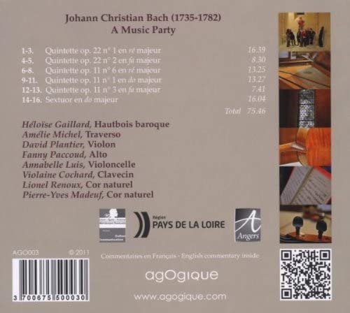 Bach, J.C.: A Music Party - Quintettes Op. 11 & Op. 22, Sextuor - slide-1
