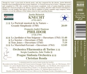 KNECHT,: Portrait musical de la Nature / PHILIDOR: Overtures - slide-1