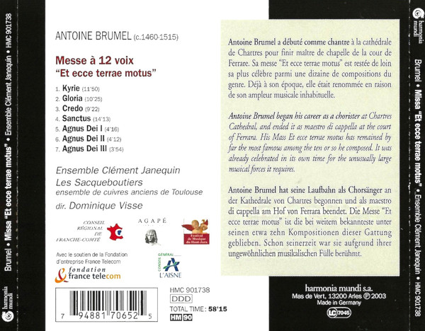 Brumel: Messe Et ecce terrae motus - slide-1