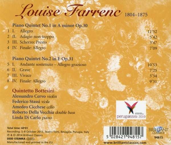 Farrenc: Piano Quintets - slide-1